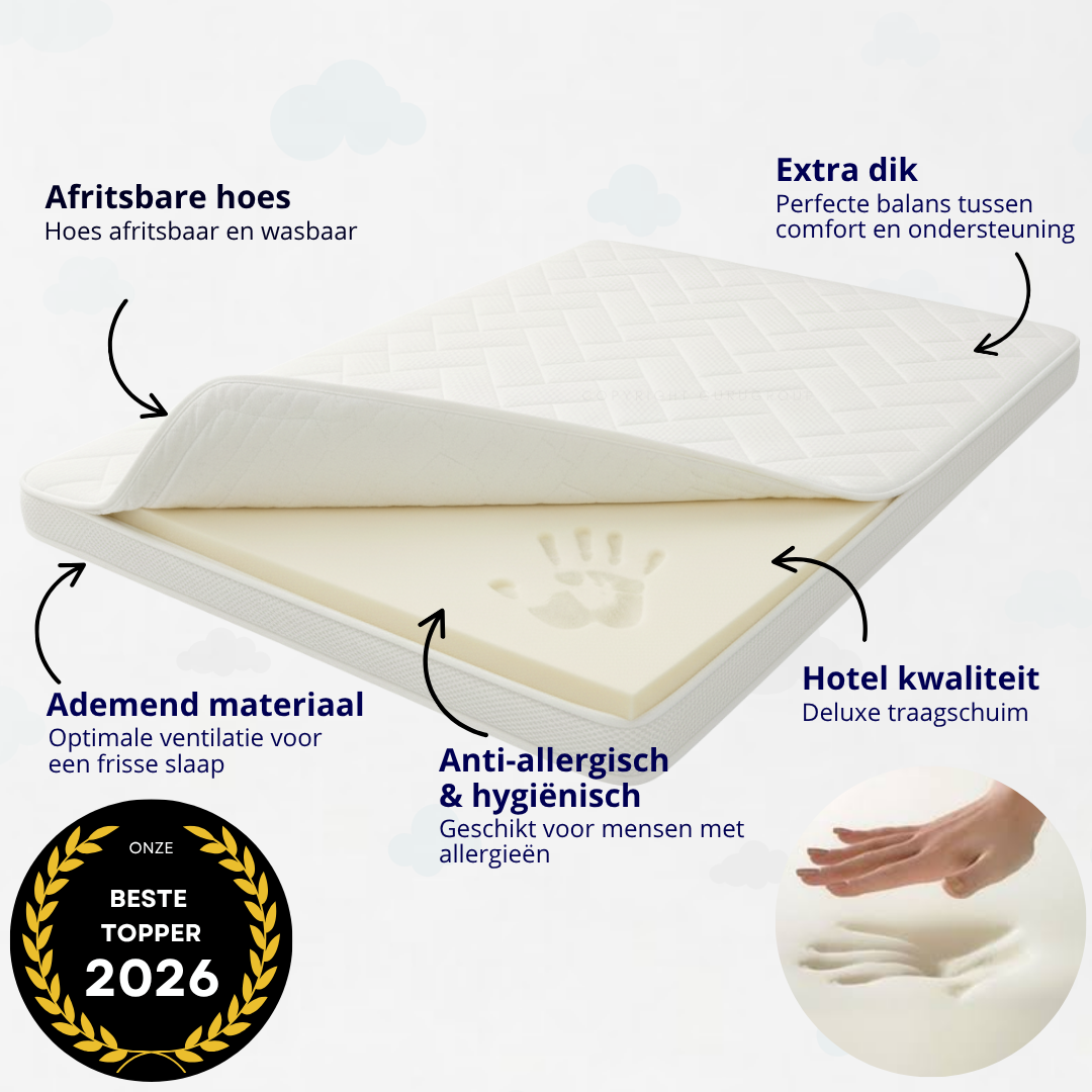 Traagschuim Topper - Soft Deluxe